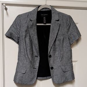 Banana Republic Charcoal Short Sleeve Blazer